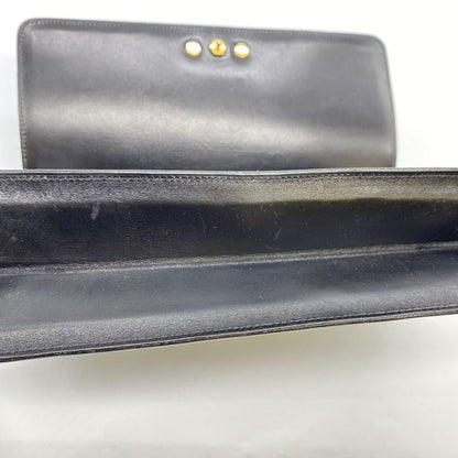 Christian DIOR Shoulder Bag Leather Black Vintage Ladies Men Fashion Gift