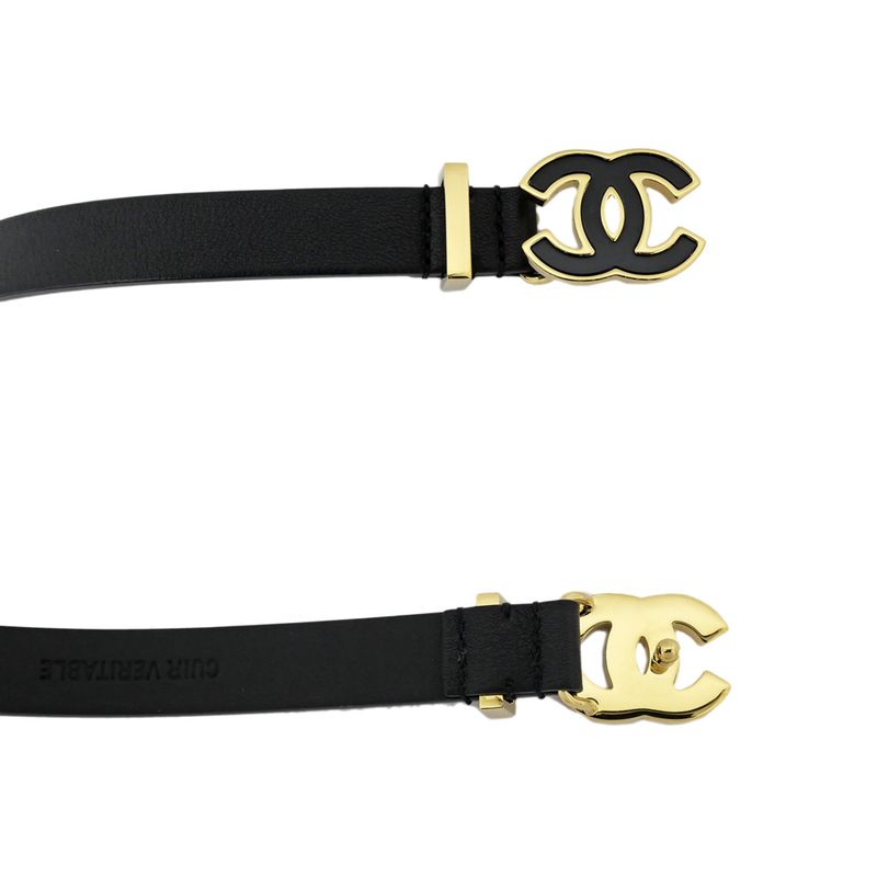 Chanel Chain Belt Black Gdhardware Aaa436 Coco Mark 70 28 Women's Women