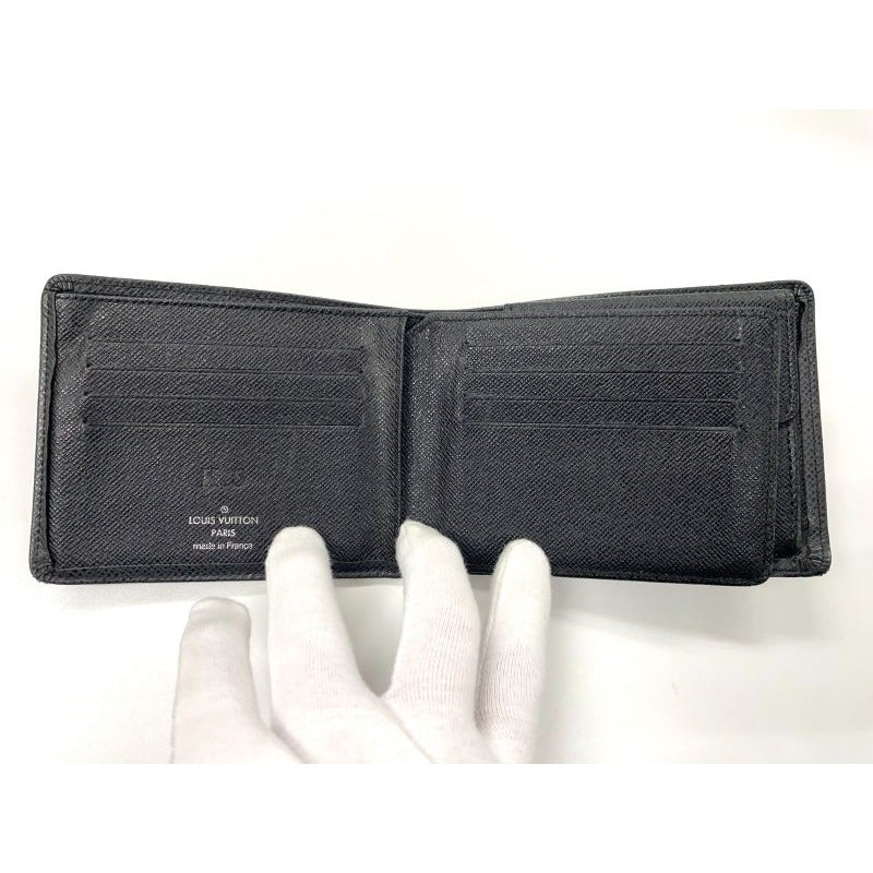 Louis Vuitton Taiga Portefeuille Florine Ardoise Compact Wallet Folded — view 8