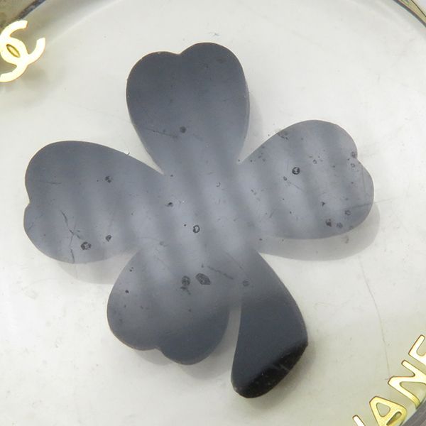 Chanel Necklace Coco Mark Clover GP Gold Pendant 01c