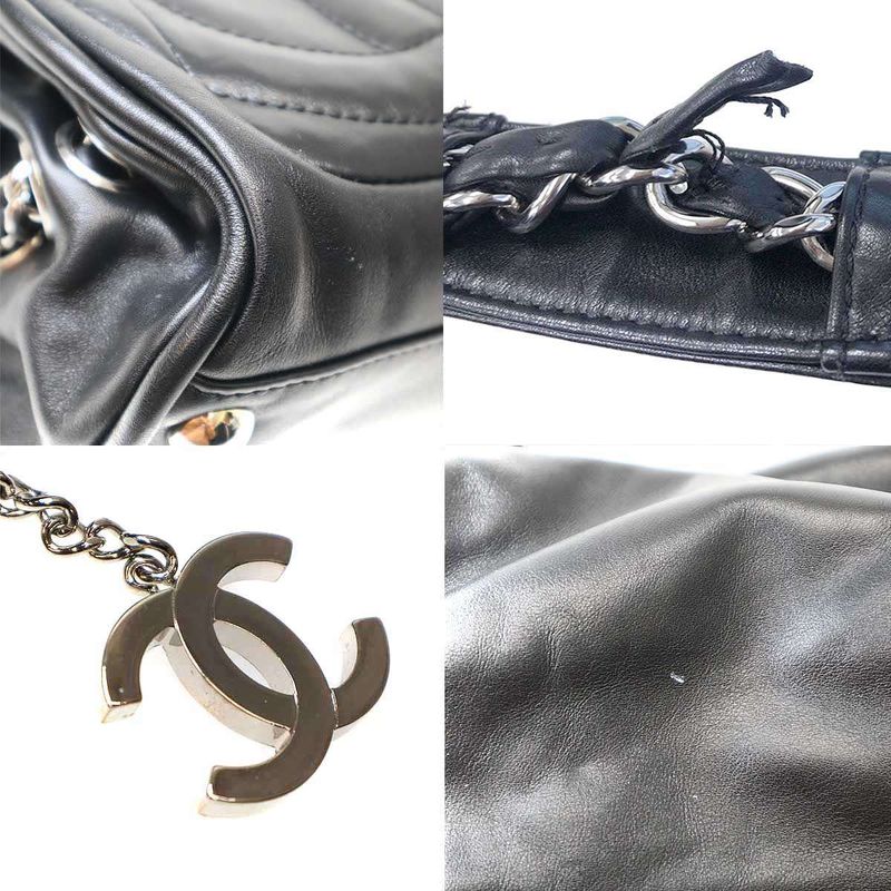 Chanel 2007 Coco Charm Shoulder Bag Coco Charm Lambskin Shoulder Bag Black