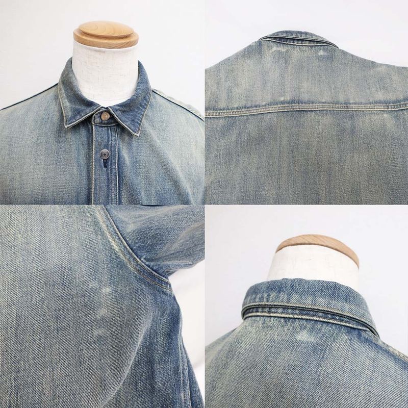 Dior Denim Jacket Shirt 113d585by994 Blue - Size 43 Cotton Apparel