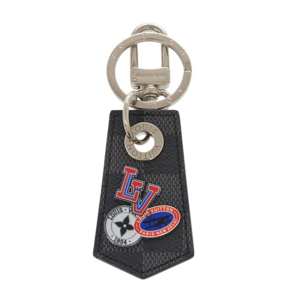 Louis Vuitton Porte Cles Enchappe LV League Damier Graphite Canvas Key