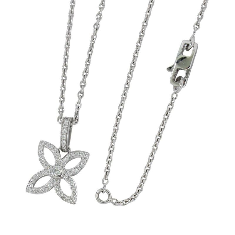 Louis Vuitton Pendentif Crackant 750 WG Necklace White Gold Viton