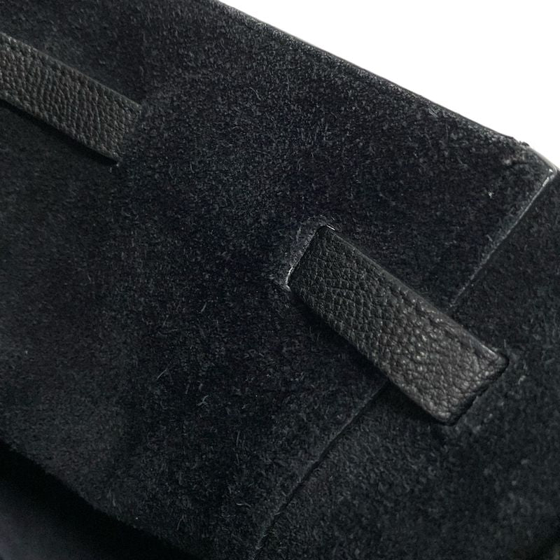 Celine Tote Bag Cabas Phantom Small With Belt Black Leather