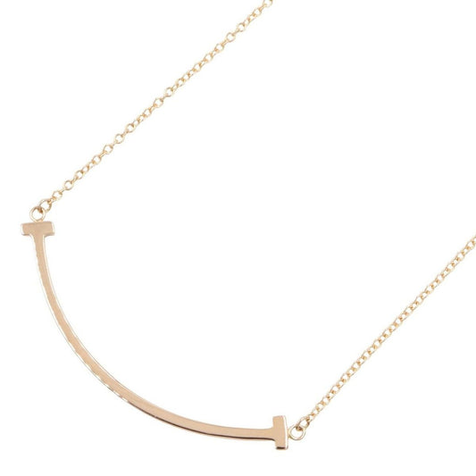 Tiffany & Co Necklace T Smile Small 41.5 18k Pink Gold