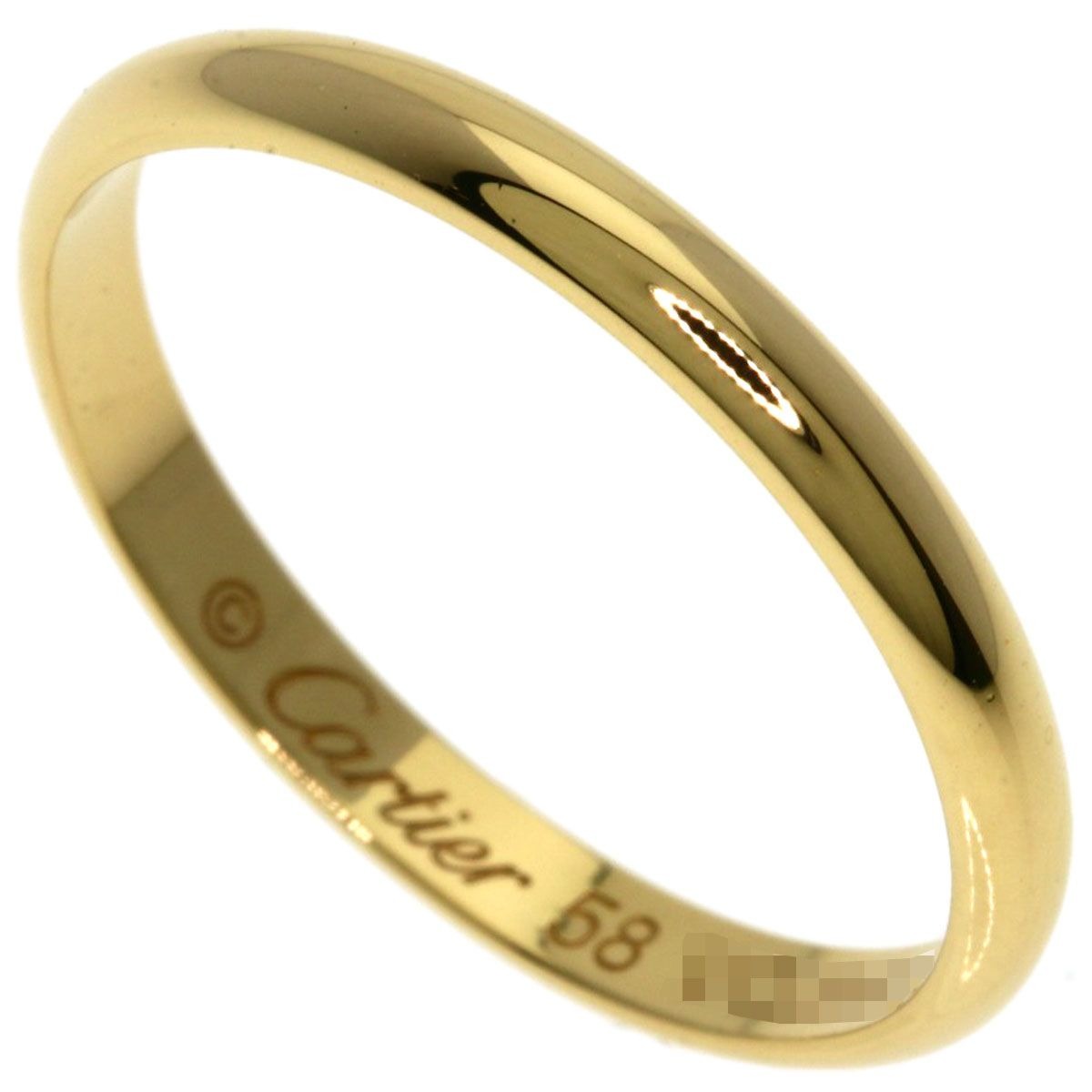 Cartier Wedding 58 Ring 18K Yellow Gold
