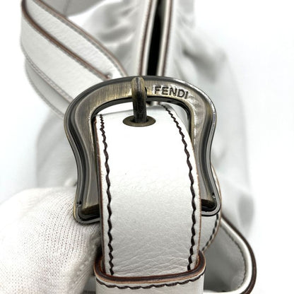 Fendi 23058br579yr2088 Handbag Shoulder Bag Leather White Women Men Fashion