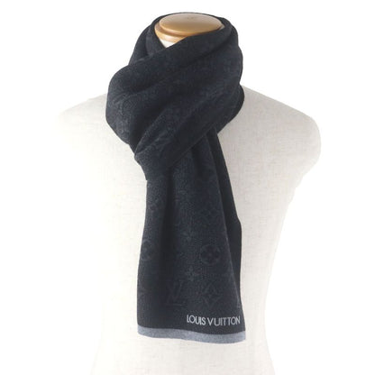 Louis Vuitton 2022 M73468 Echarpe - My Monogram - Eclipse 100% Wool Scarf Gris