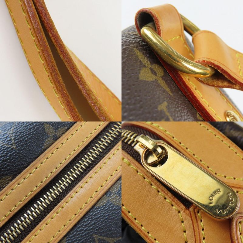 Louis Vuitton Handbag Stresa PM M51186 Monogram Nubuck Brown Shoulder Casual