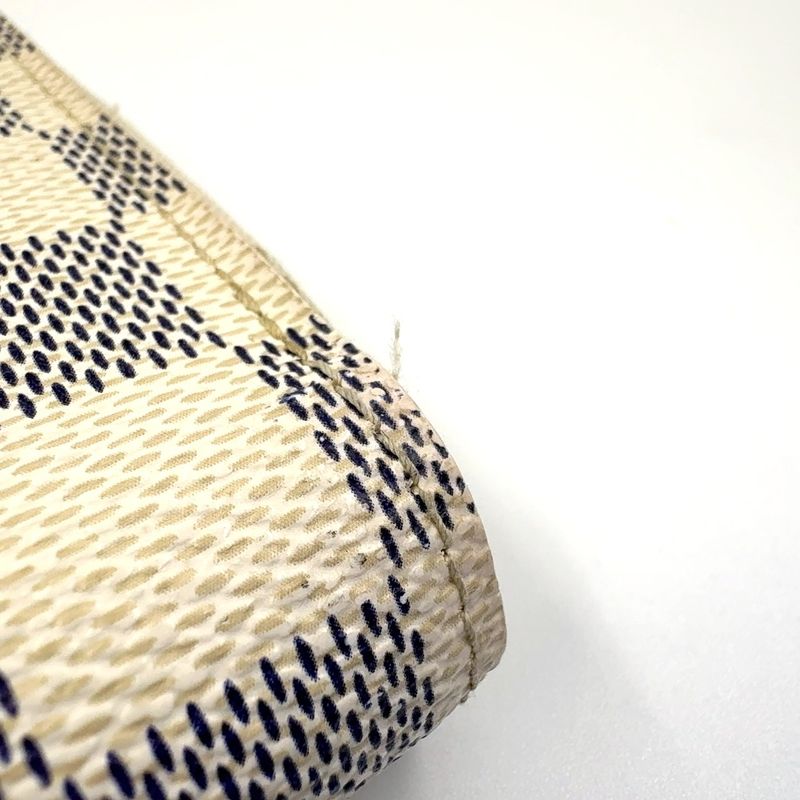 Louis Vuitton Zippy Wallet Damier Azure Damier Azure PVC White Round Zipper