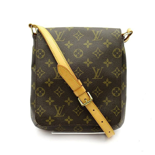 Louis Vuitton Musette Salsa Short Monogram Shoulder Bag Brown