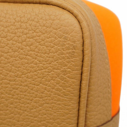 Hermes Tote Garden Party TPM Toile Officier Negonda Orange Biscuit Silver