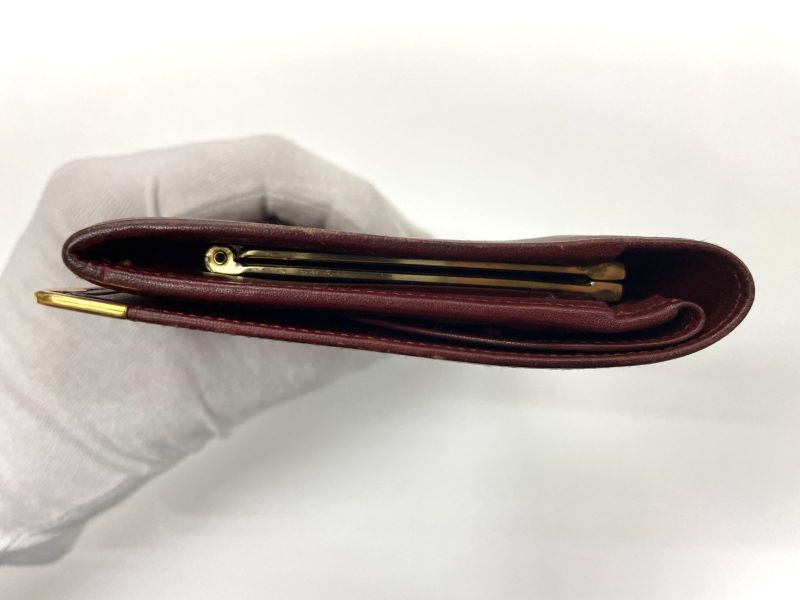 Cartier Must Line Leather Long Wallet Bordeaux Made In Spain
