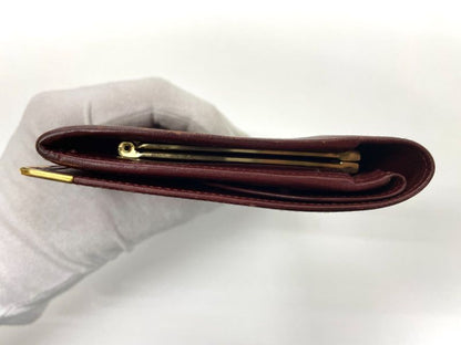 Cartier Must Line Leather Long Wallet Bordeaux Made In Spain