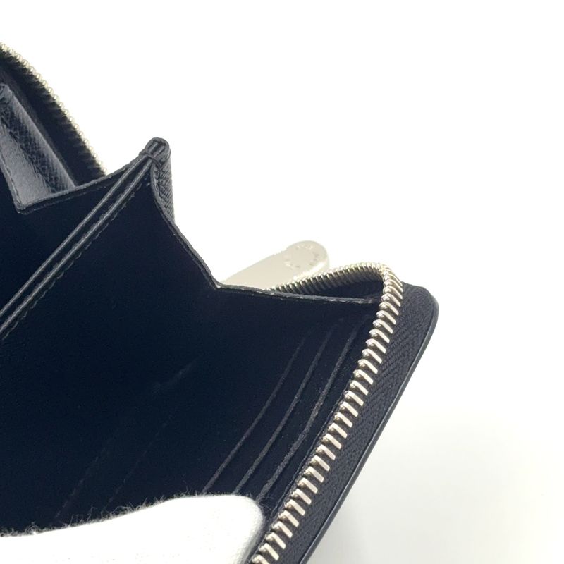 Louis Vuitton Zippy Wallet Epi Noir Black Leather Black Round Zipper Long