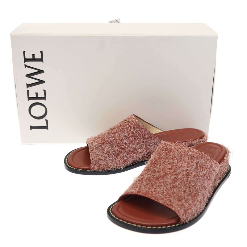 Loewe Ladera Mule Sandals Pink Color 36