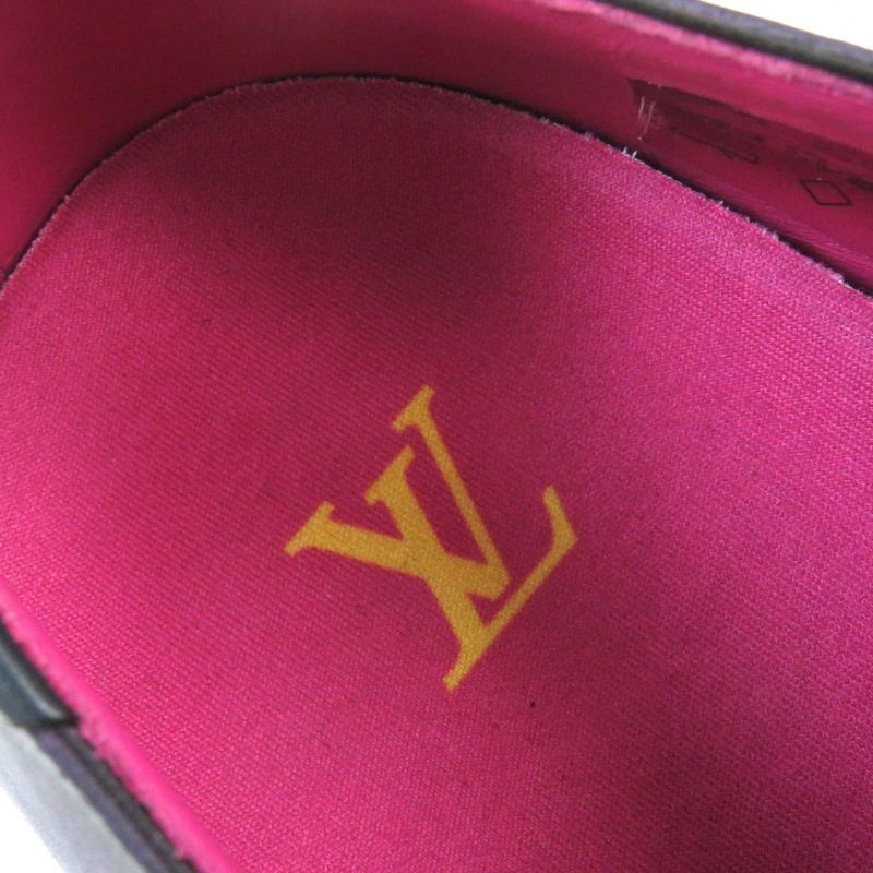 Louis Vuitton Congrès Line Plain Toe Derby Shoes Leather Shoes Purple Gradient