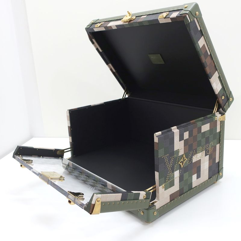 Louis Vuitton Shoe Box M10295 Pharrell Williams Green Damier Leather