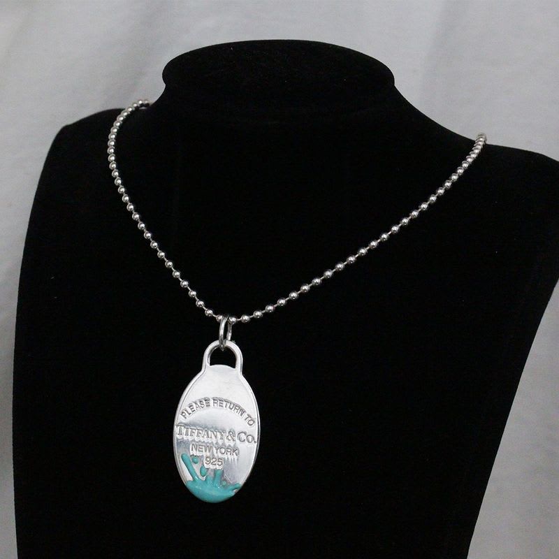 Tiffany & Co Return Toe Splash Long Necklace 84 cm Unisex AG 925 E1849