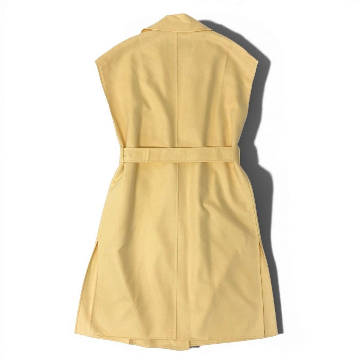 Loro Piana Cashmere Sleeveless Coat M Yellow with — view 3