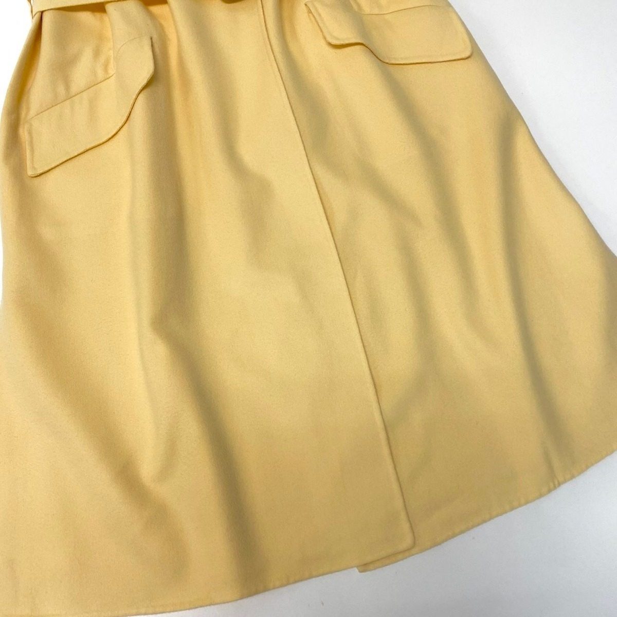 Loro Piana Cashmere Sleeveless Coat M Yellow with — view 6