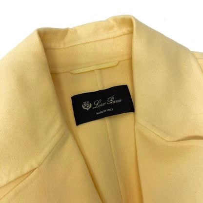 Loro Piana Cashmere Sleeveless Coat M Yellow with — view 7