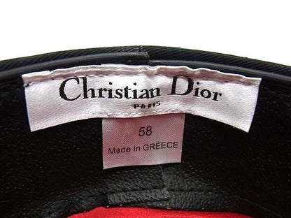 Christian Dior Christian Dior Greek Fisherman Cap Hat Size 58 Black Fc6122