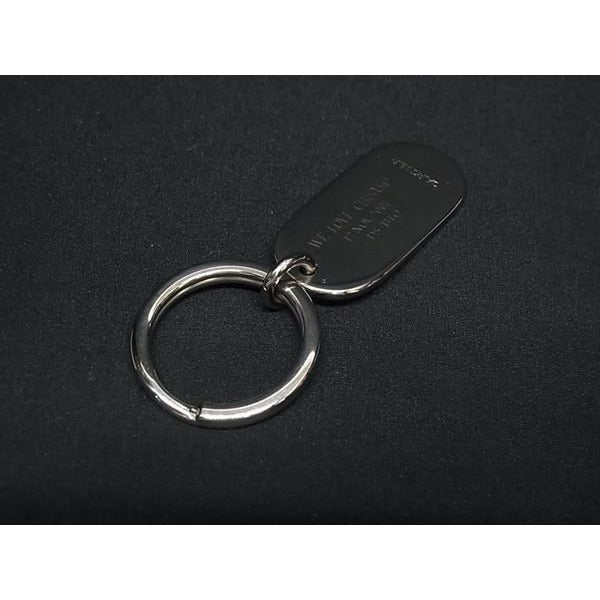 Cartier Key Holder Silver Metal Logo Superb Condition — view 3