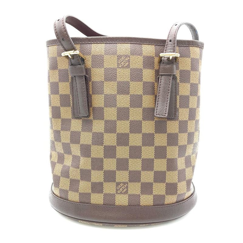 Louis Vuitton Marais Tote Bag Damier Ebène N42240 Ar0948 With Pouch