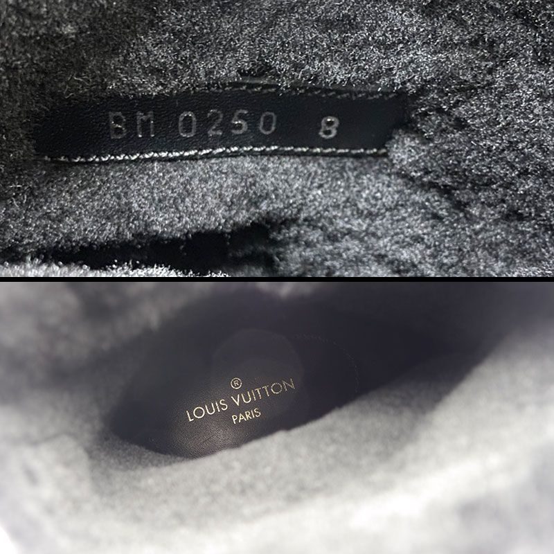 Louis Vuitton Cozy Line NIGO Collaboration Mouton Boots 8 Black