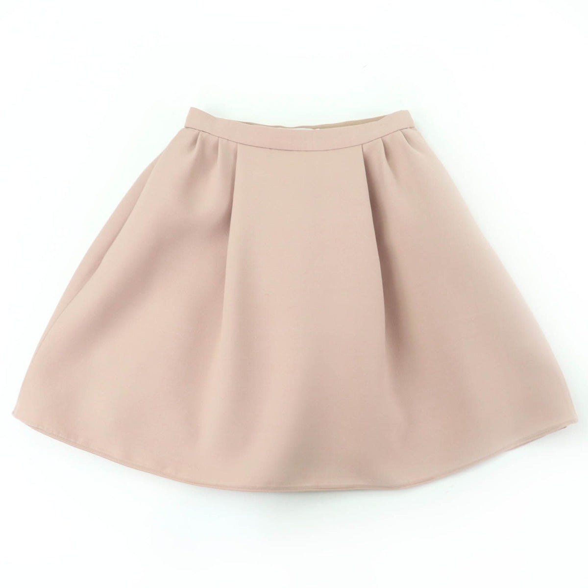 Dior Wool Silk Fuss Skirt Mini Pink 38