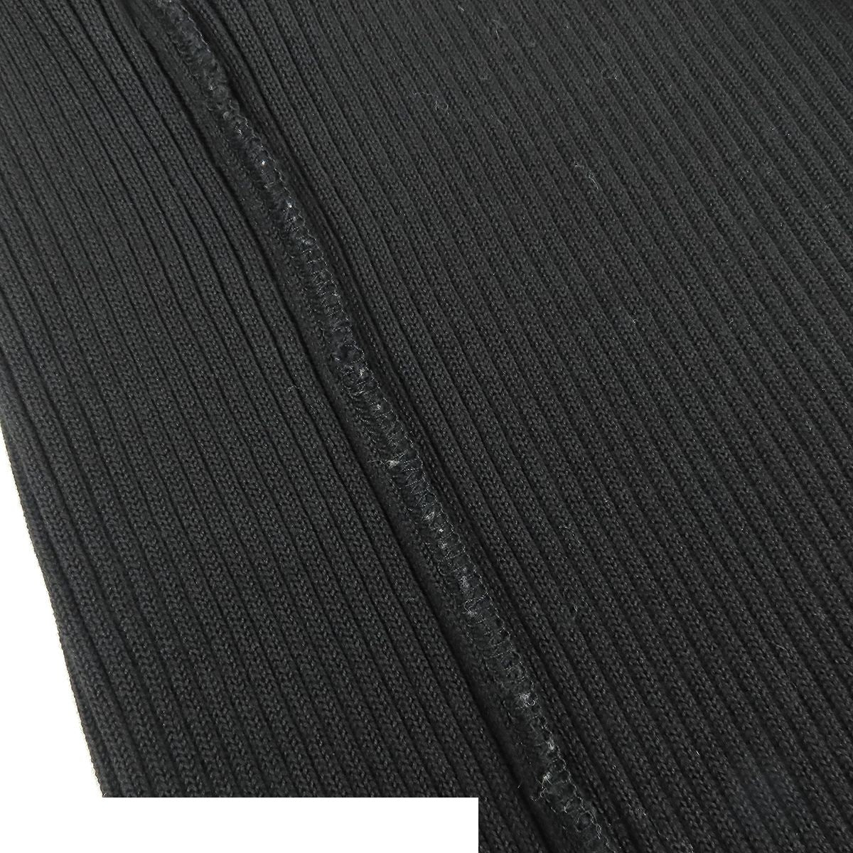 Chanel 99P Tank Top Black Cotton Rib Knit 40 — view 4