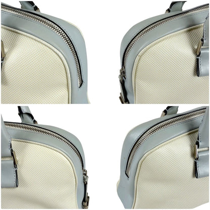 Bottega Veneta Marco Polo Bowling Bag Satchel White Light Blue Bluewhite — view 4