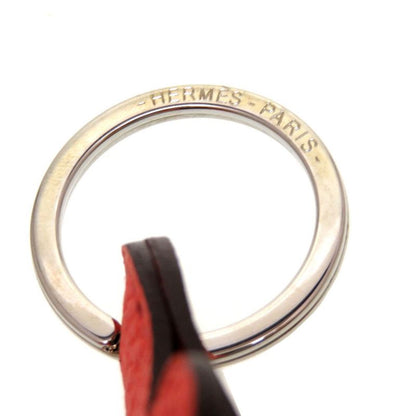 Hermes Petite Ash Leather Orange Brown Key Holder 0046 Hermes
