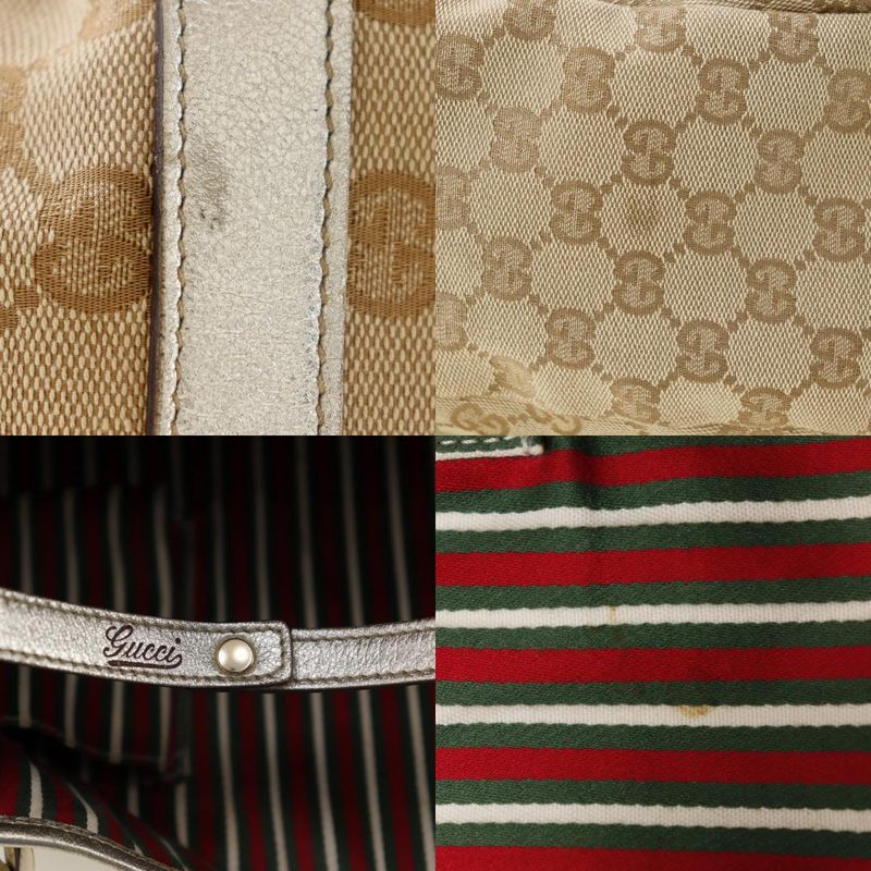 Gucci 130736 GG Canvas Beige Women's Tote Bag