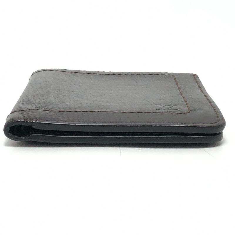 Louis Vuitton Bifold Wallet Leather Cafe