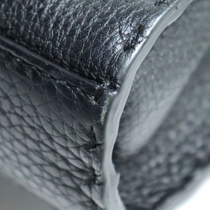 Fendi Mini Peekaboo Fitted 2way Shoulder Bag Black 7va422 Men's Preowned