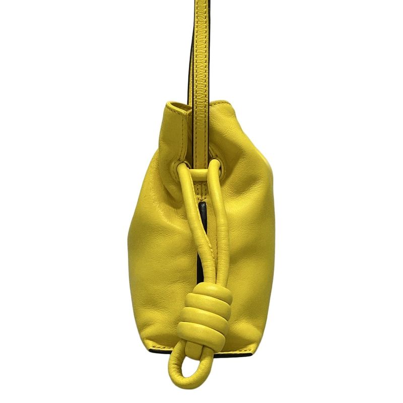 Loewe Shoulder Bag Flamenco Yellow Leather