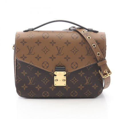 Louis Vuitton Handbag Pochette Metis MM Canvas Leather