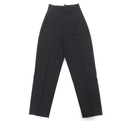 Louis Vuitton Leather Strap Wool Tuxedo Cigarette Pants Slacks
