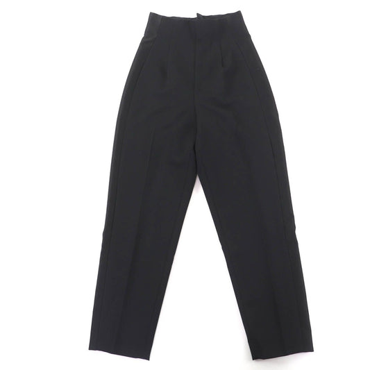 Louis Vuitton Leather Strap Wool Tuxedo Cigarette Pants Slacks