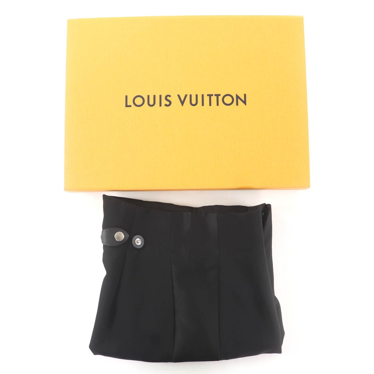 Louis Vuitton Leather Strap Wool Tuxedo Cigarette Pants Slacks — view 2