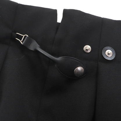 Louis Vuitton Leather Strap Wool Tuxedo Cigarette Pants Slacks — view 6