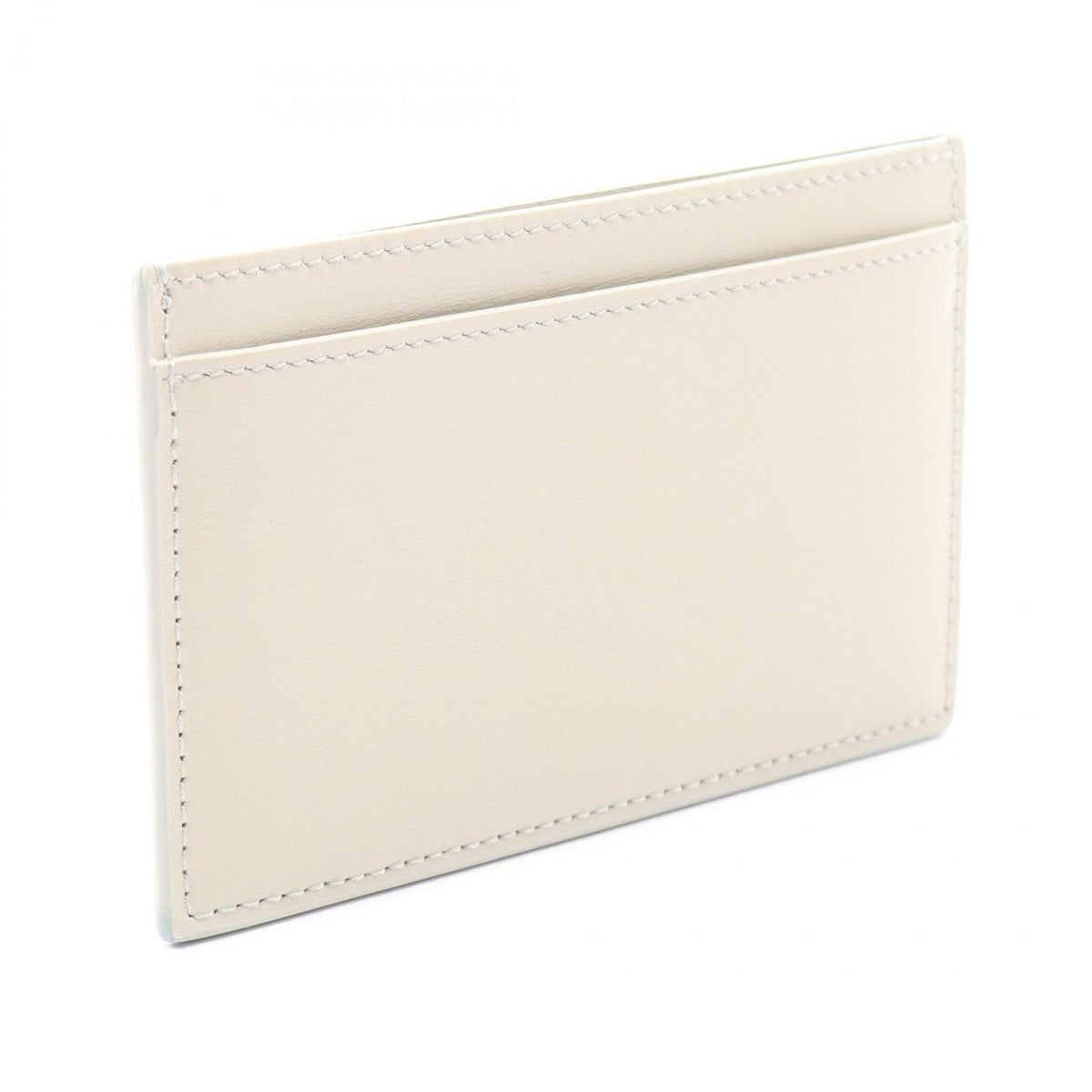 Celine Card Case Triomphe Light Gray Leather — view 2