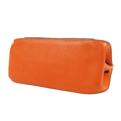 Hermes Jypsiere 28 Orange Silver Taurillon — view 3