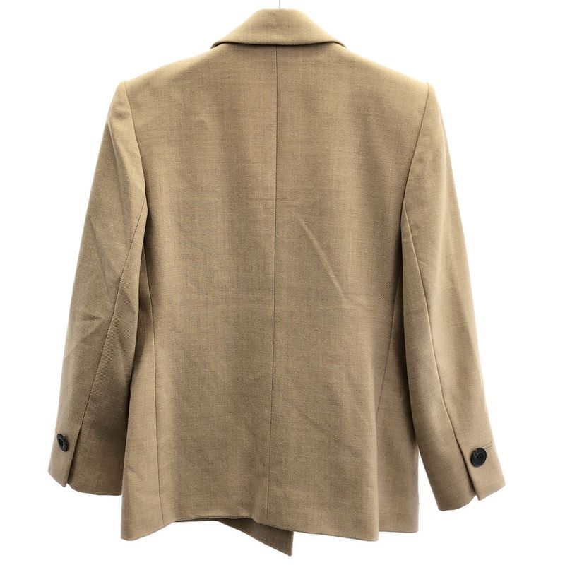 Yves Saint Laurent Wool Double Jacket Beige 36