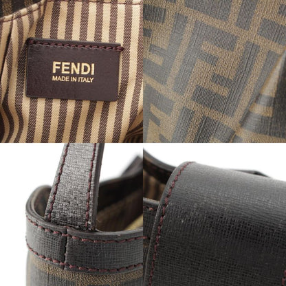 Fendi Zucca FF Logo Shoulder Bag 8bt209 Brown