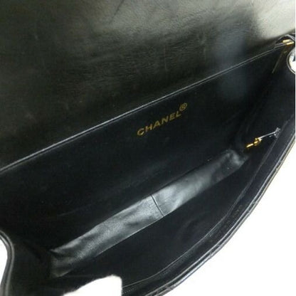 Chanel Double Face Bag 26 Quilted Patent Leather Black Gold — view 4