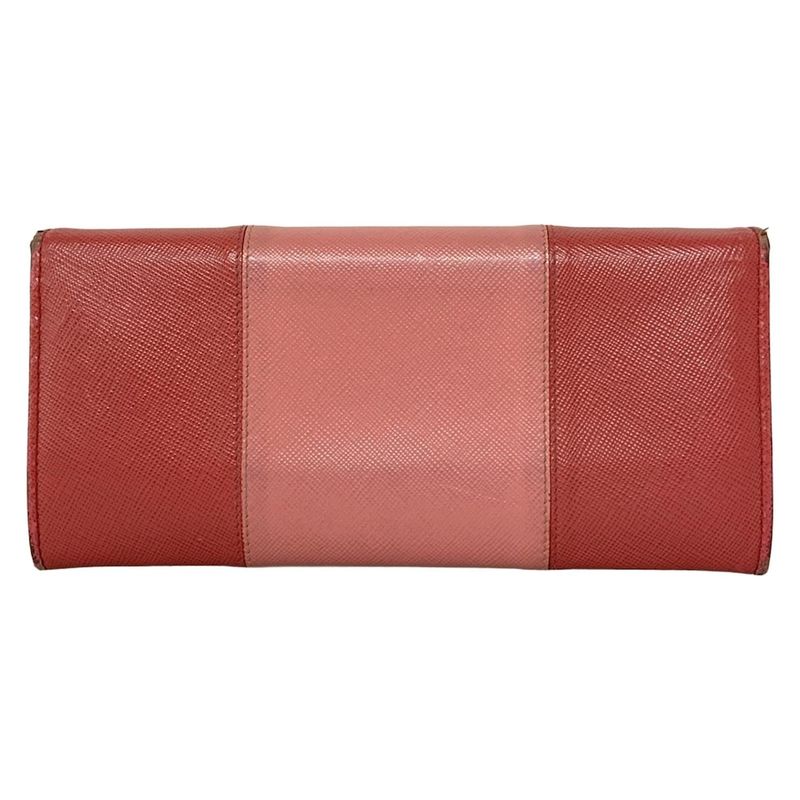 Prada Long Wallet - Pink Leather